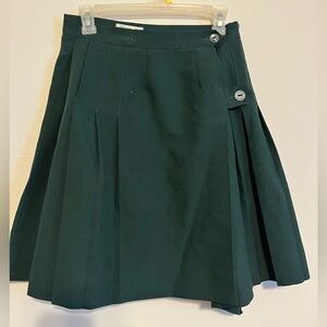 Dark Green Flynn O’Hara School Uniform Wrap Skirt